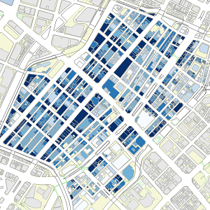 東京都中央区銀座地域の立地分類に関する分析例
